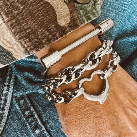 Stainless Steel Chunky Trio Set