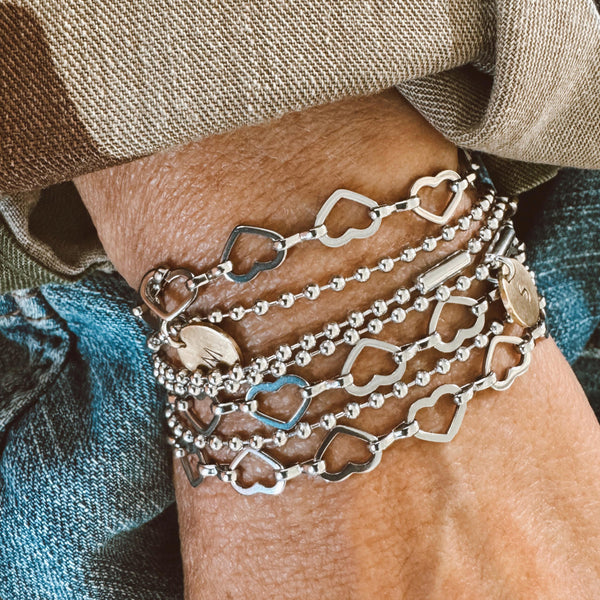 Stainless Steel Heart Bracelet